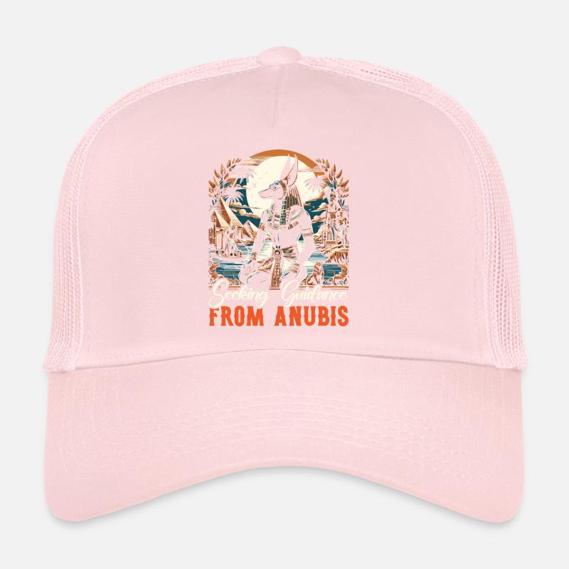 Anubis Egyptian Mythology Pyramid Ancient Egypt Trucker Cap