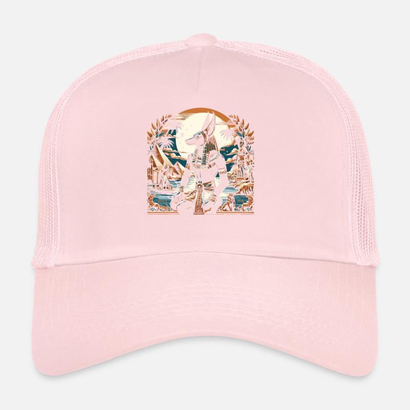 Anubis Mythologie égyptienne Pyramide Égypte ancienne Casquette trucker 