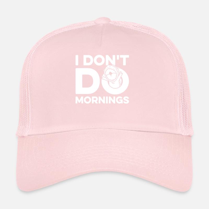Chameleon Chamäleon Witzig I Dont Do Mornings Trucker Cap
