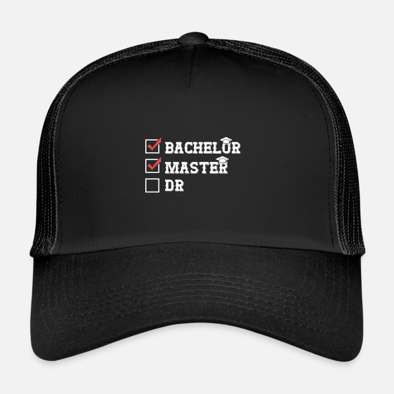 Bachelor Master Dr Master complété Casquette trucker 