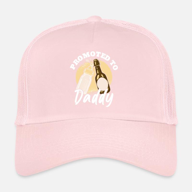 Dad 2024 in progress Promoted to dad Trucker Cap