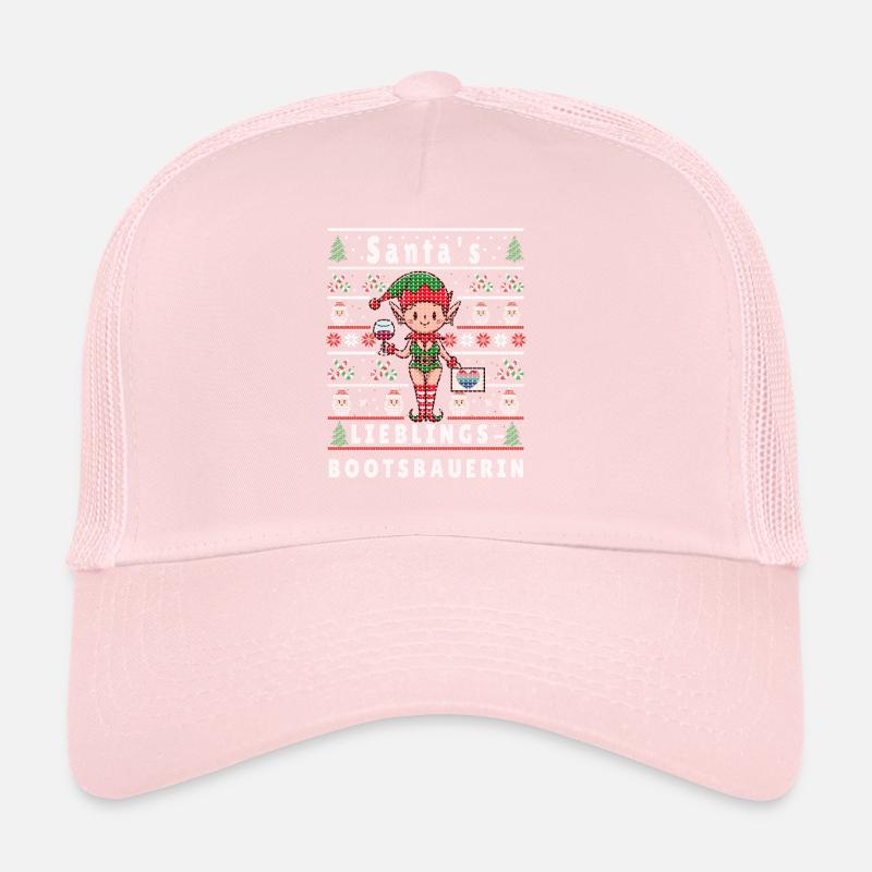 Noël moche LE CONSTRUCTEUR DE BATEAUX PRÉFÉRÉ DU PÈRE NOËL Casquette trucker 