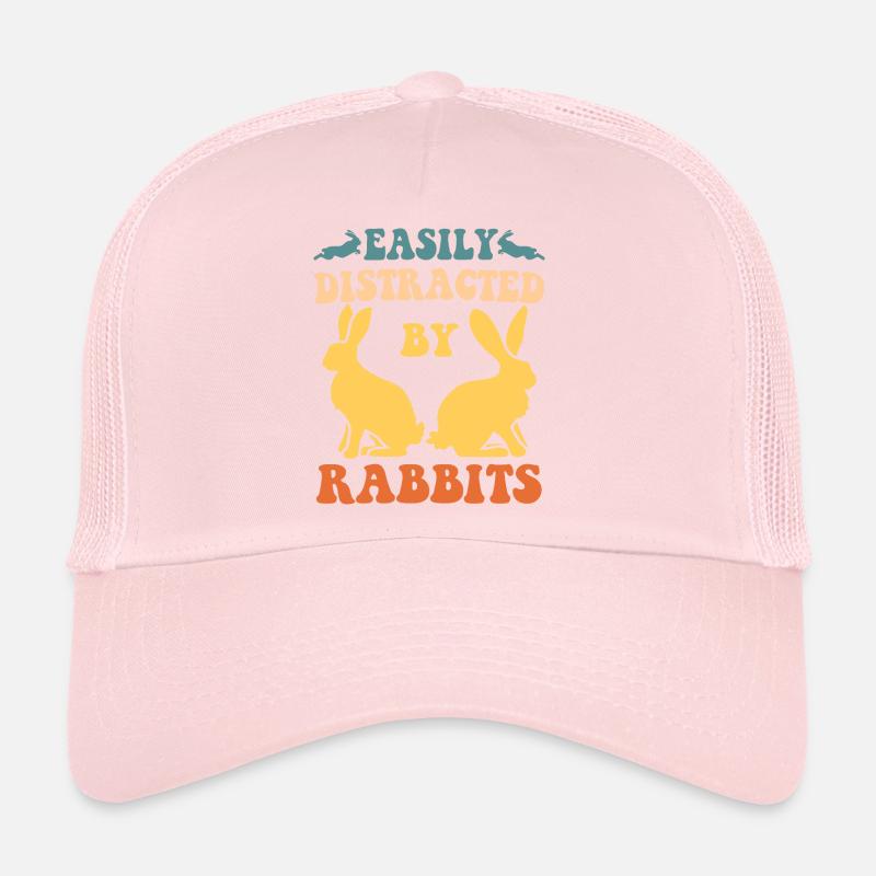 Facilement distrait par les lapins Casquette trucker 