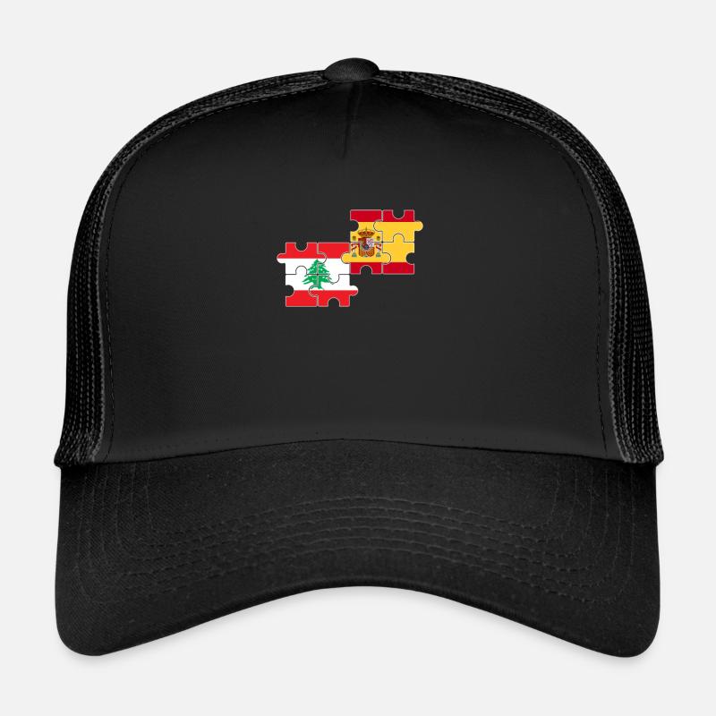 Drapeau du Liban Espagne Espagnol Libanais Casquette trucker 