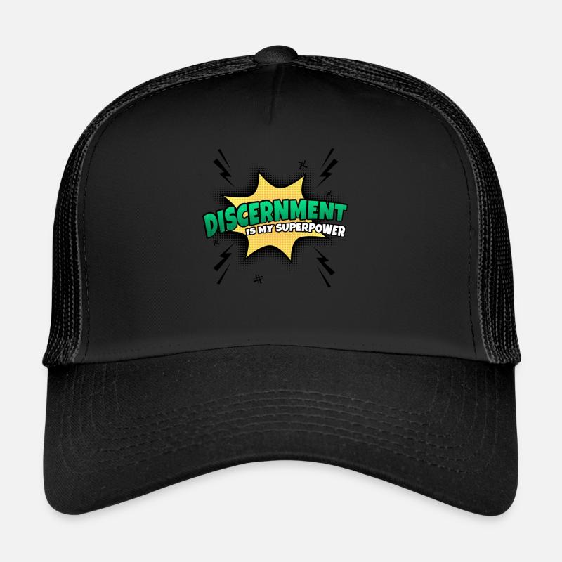 Judgement is my superpower trait Trucker Cap