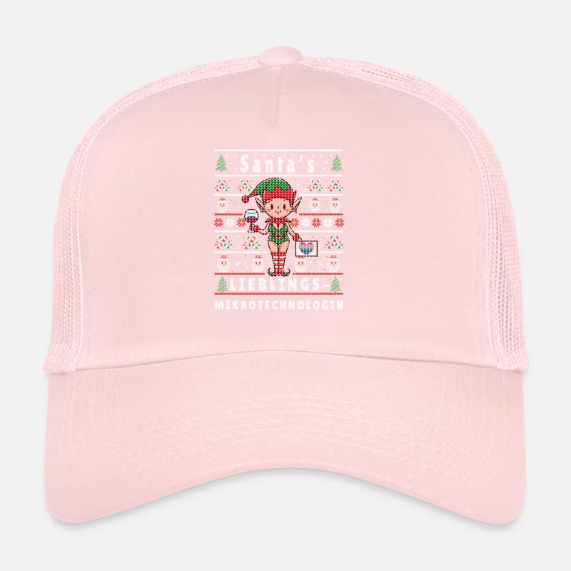 Ugly Christmas SANTA'S FAVORITE MICROTECHNOLOGIST Trucker Cap