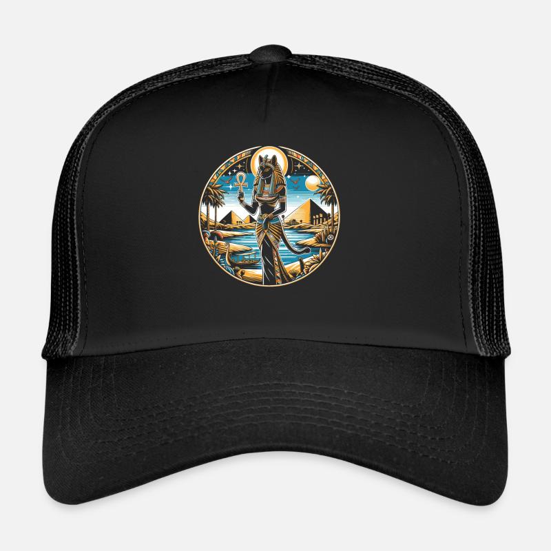Bastet Cat Déesse Égypte Mythologie égyptienne Casquette trucker 