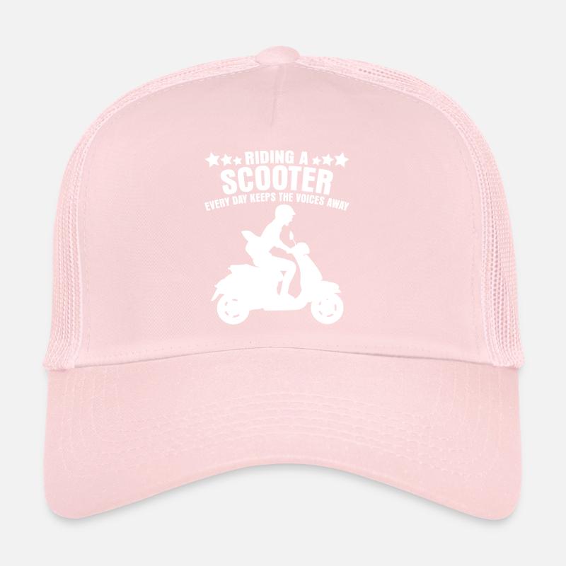 Scooter Riding Motorcycle Trucker Cap