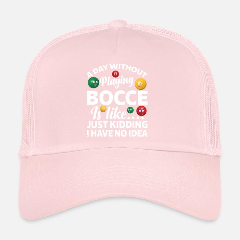 Une journée sans jouer à la pétanque, c’est comme - Funny Bocce Casquette trucker 