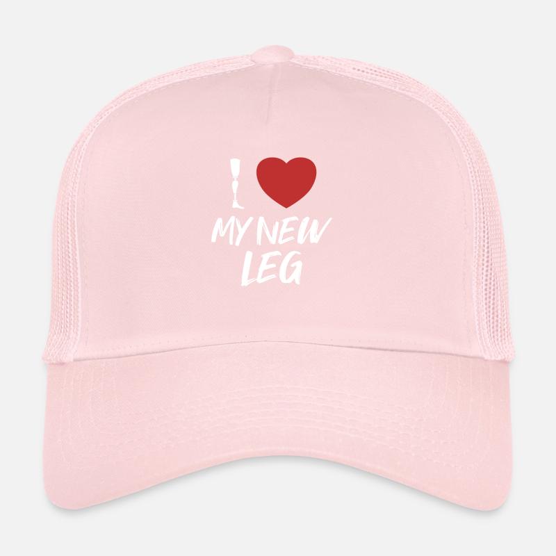 J’aime ma nouvelle jambe Prothèse Jambe de l’utilisateur Casquette trucker 