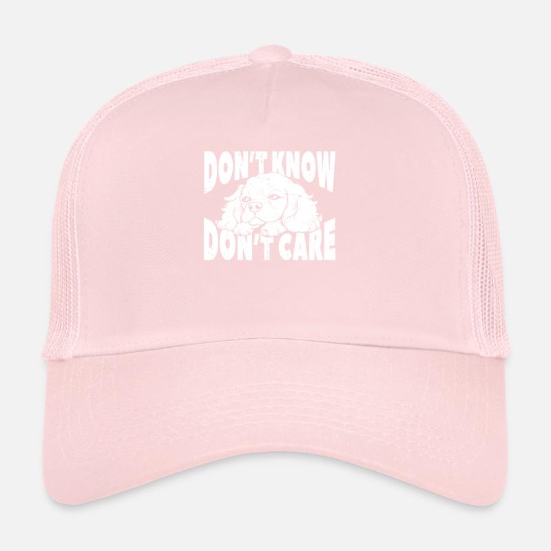 King Charles Cavalier Drôle Ne Pas Savoir Ne Pas Se Soucier Casquette trucker 