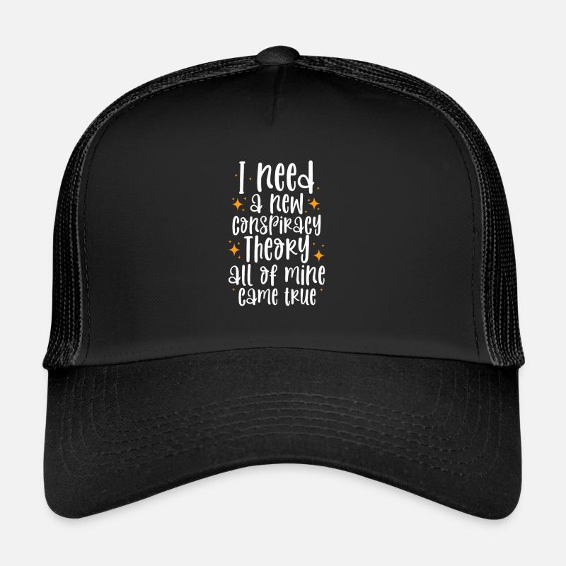 Conspiration théorie du complot cadeau Casquette trucker 