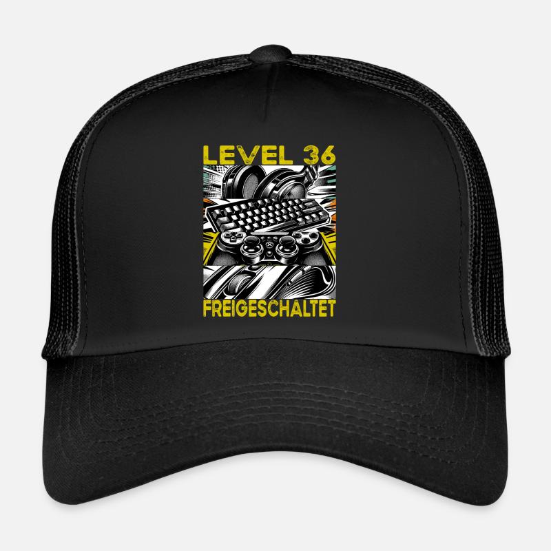Geburtstag Level 36 freigeschaltet Gaming & Zocker Trucker Cap