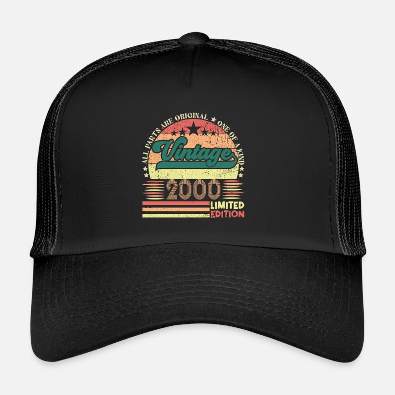 Cadeau d’anniversaire Retro 2000. Vintage 2000. Casquette trucker 