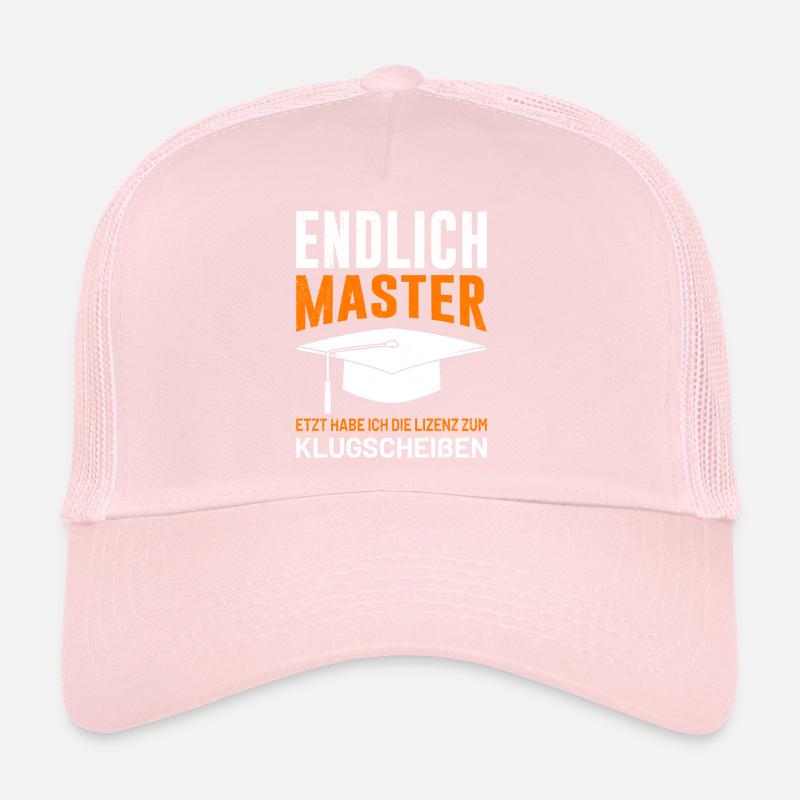 Masterabschluss Endlich Master Lizenz Bestanden Trucker Cap