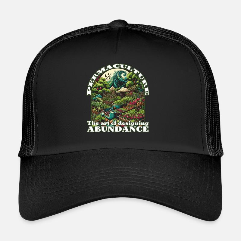 Permakultur Garten Essen Wald Design Trucker Cap
