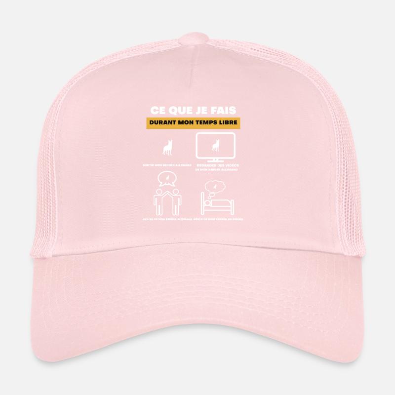 German Shepherd Free Time Gift Trucker Cap