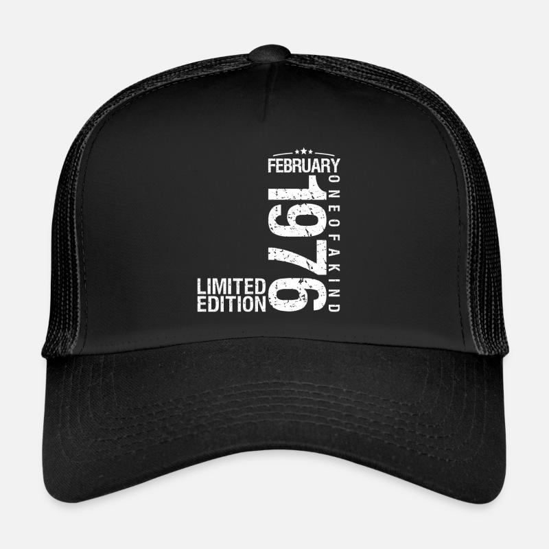 Février 1976 Février anniversaire January 1976 Casquette trucker 
