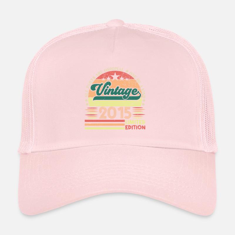 Cadeau d’anniversaire Retro 2015. Vintage 2015. Casquette trucker 