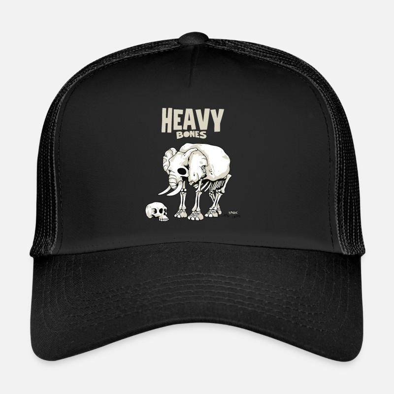 Schwere Knochen: Elefanten Totenkopf Trucker Cap