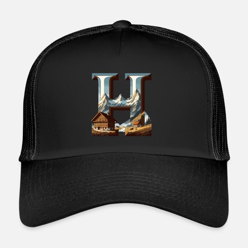 Ein H in den Bergen Trucker Cap
