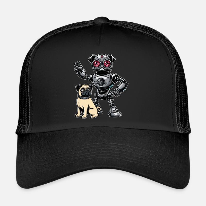 Robot carlin et maîtres amis Casquette trucker 