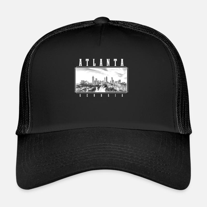 Atlanta Georgia - Trucker Cap - Schwarz/Schwarz