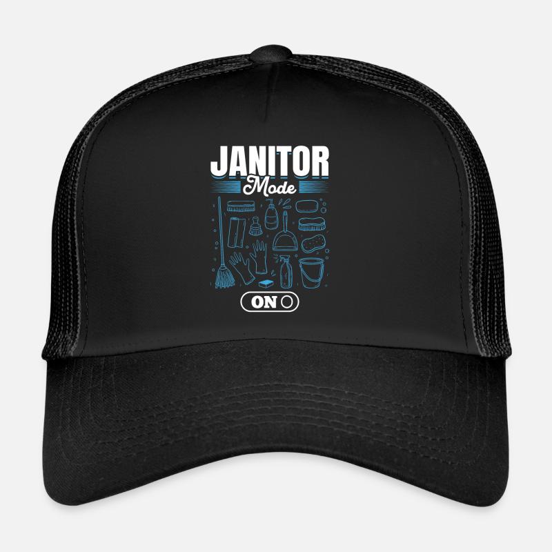 Mode Concierge Activé - Nettoyage Concierge Concierge Drôle Concierge Casquette trucker 