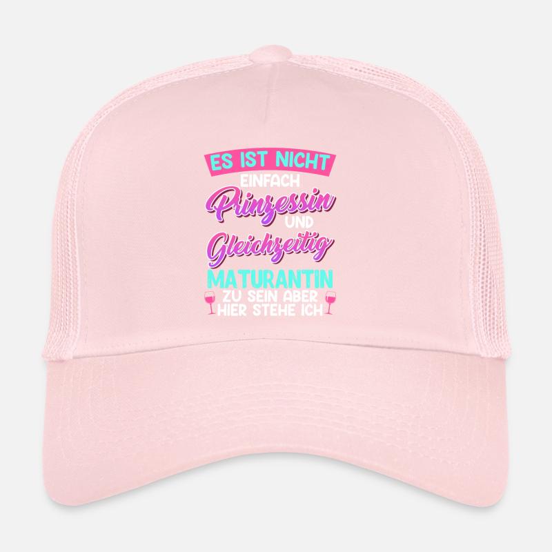 Diplômé de l’école secondaire pas facile PRINCESSE et MATURANTIN Casquette trucker 