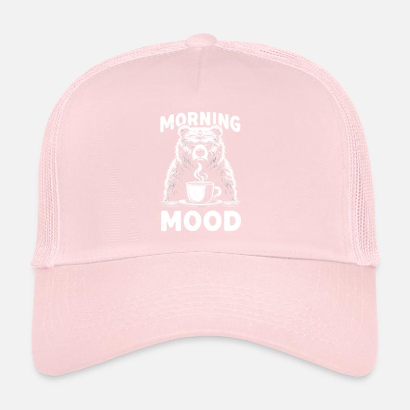 Grumpy Bear With Coffee Morning Mood Trucker Cap