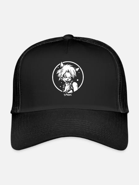A Werewolf Lady: Horror Emblem - Trucker Cap - black/black - Front
