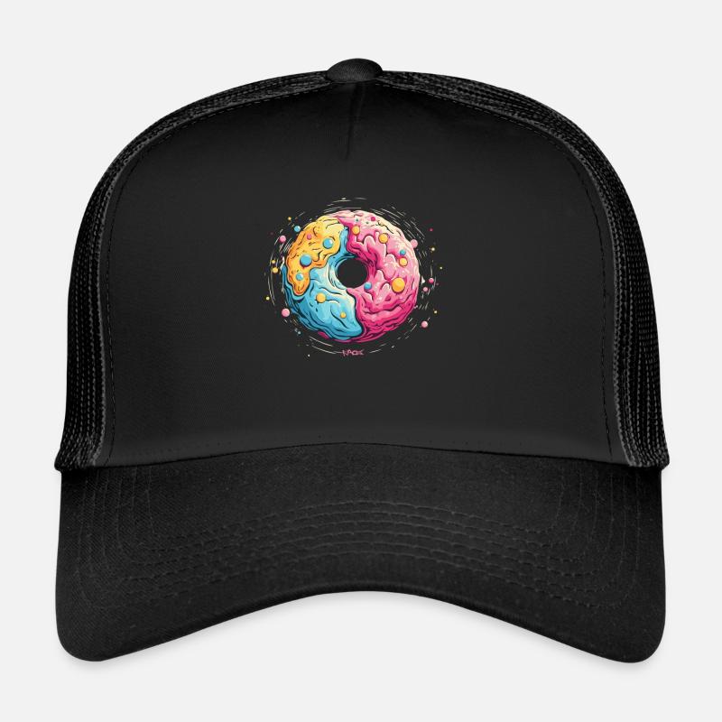 Eine Donut Galaxie - Trucker Cap - Schwarz/Schwarz