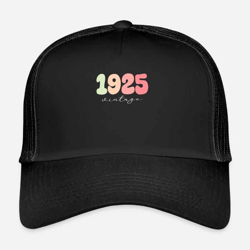 Vintage Vintage 1925 Anniversaire Casquette trucker 