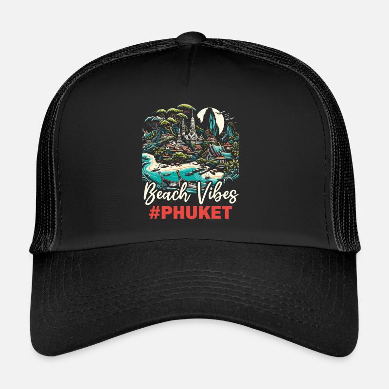 Phuket Thaïlande Voyage Vacances Thaïlandaise J’aime Phuket Casquette trucker 