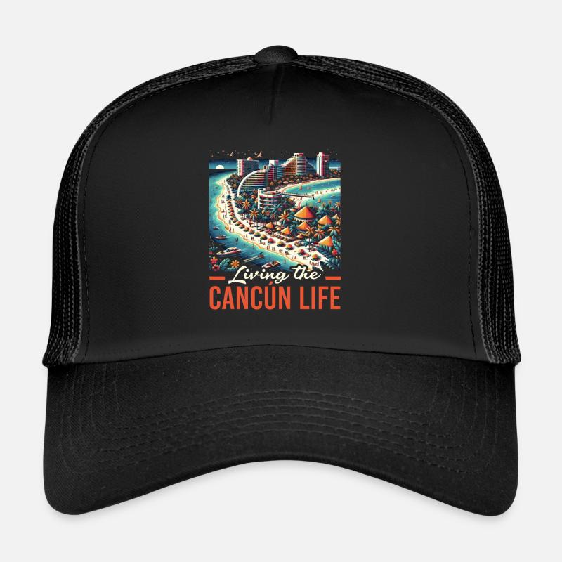 Cancún Mexique Pride Vacances Mexique Voyage Mexicain Casquette trucker 