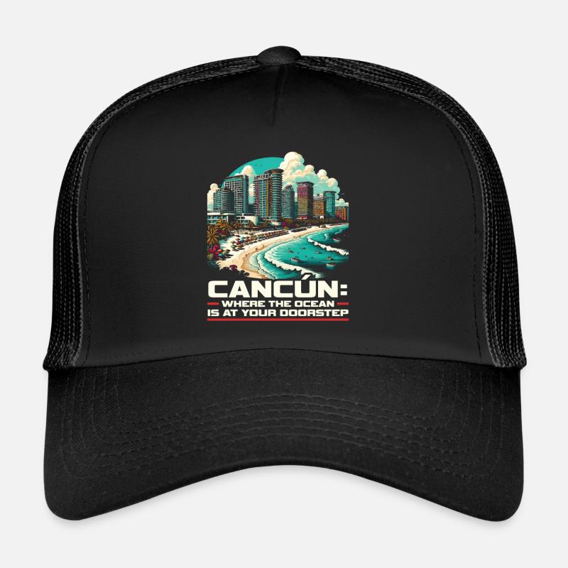 Cancún Mexique Pride Vacances Mexique Voyage Mexicain Casquette trucker 