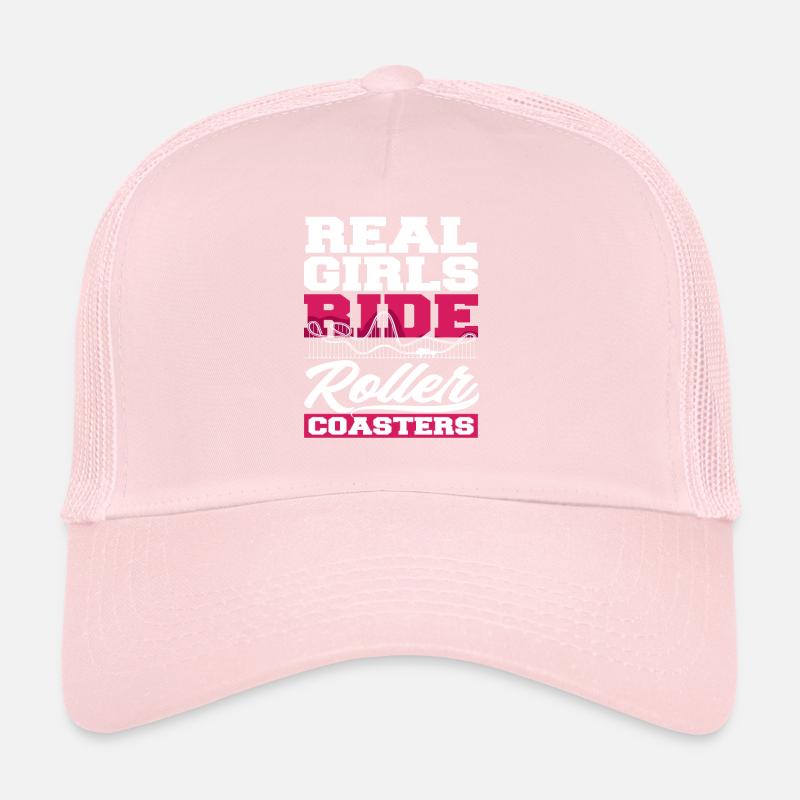 Roller Coaster Real Girls Ride Roller Coaster Trucker Cap