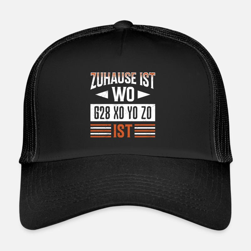 GCode Home est l'endroit où X0 Y0 20 est drôle Casquette trucker 