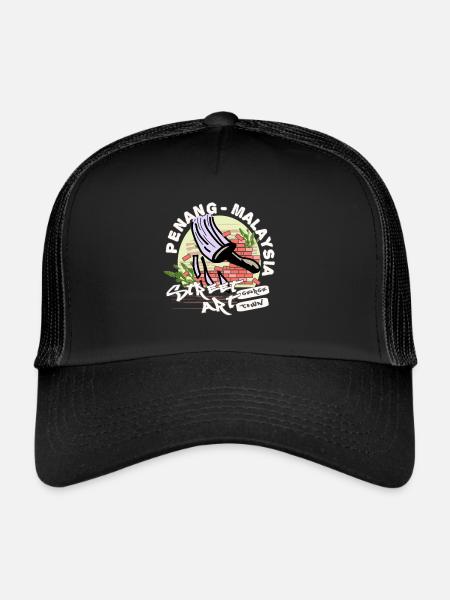 Paintings I Penang Street Art George Town - Trucker Cap - black/black - Front