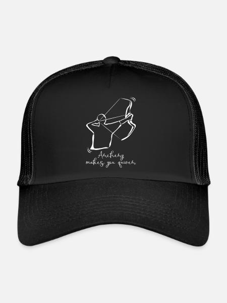 Tir à l’arc Carquois Tir à l’arc Tir à l’arc - Casquette trucker  - noir/noir - Devant