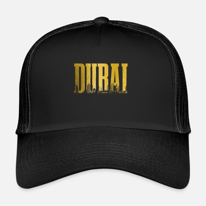 Souvenir de la ligne d’horizon des Émirats arabes unis de Dubaï Casquette trucker 