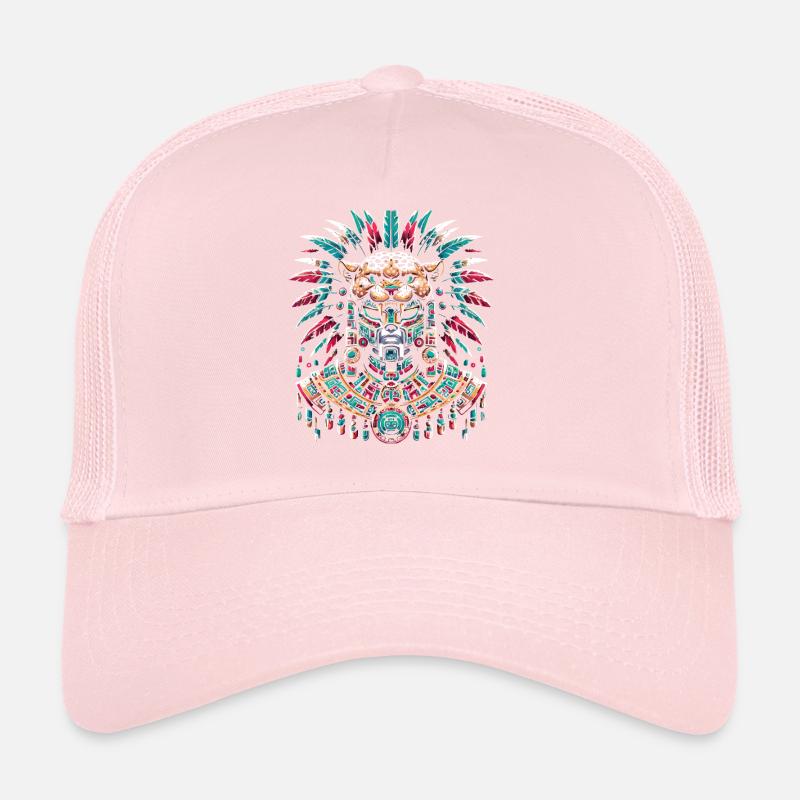 Aztec Jaguar Warrior Aztec Culture Indigenous Trucker Cap