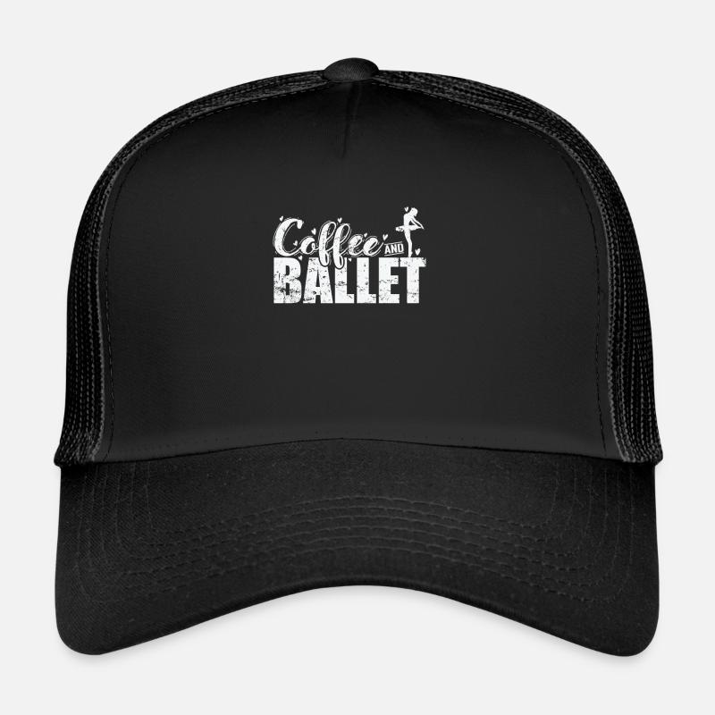 Café et ballet - Casquette trucker - noir/noir