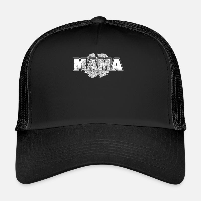 Gänseblume Mama Daisy Mom - Trucker Cap - black/black