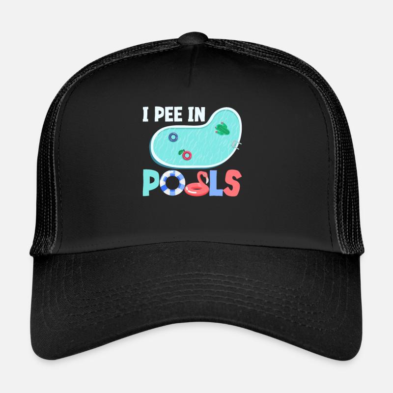 Je Dans Les Piscines Blagues Drôles Sarcastique Casquette trucker 
