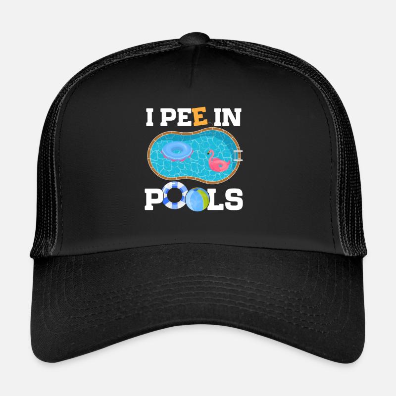 Je Dans Les Piscines Blagues Drôles Sarcastique Casquette trucker 