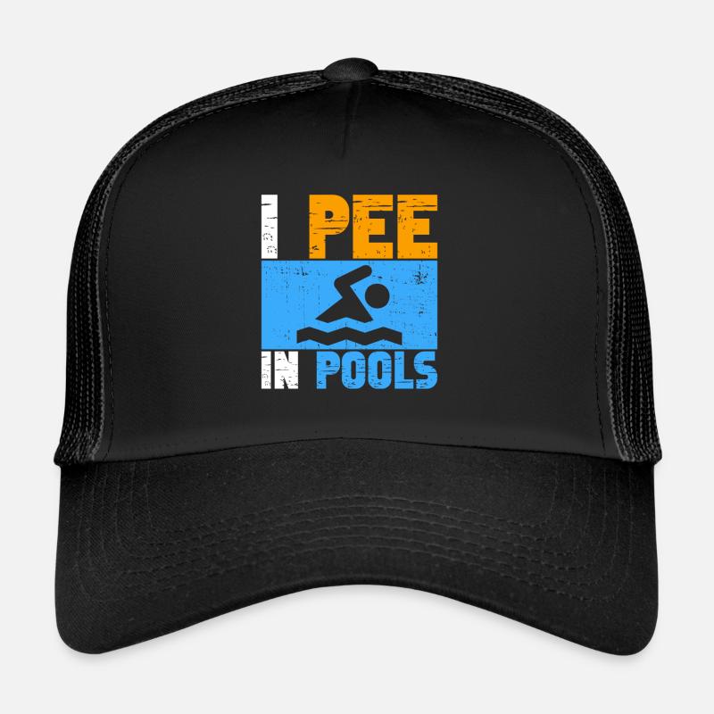 Je Dans Les Piscines Blagues Drôles Sarcastique Casquette trucker 