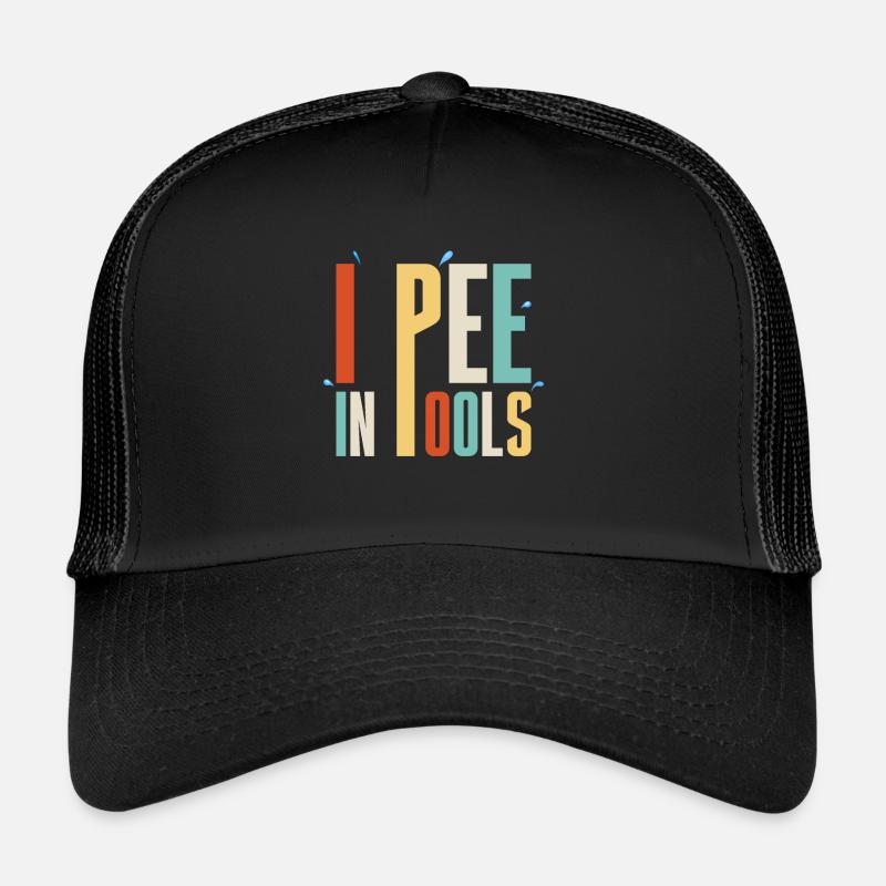 Je Dans Les Piscines Blagues Drôles Sarcastique Casquette trucker 