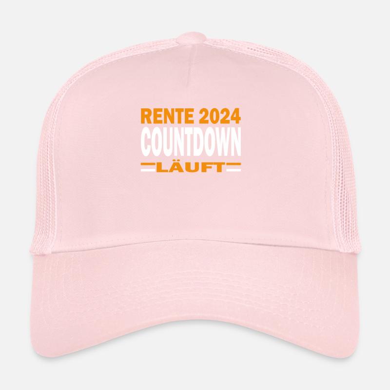 Pension 2024 Countdown is on yellow Trucker Cap