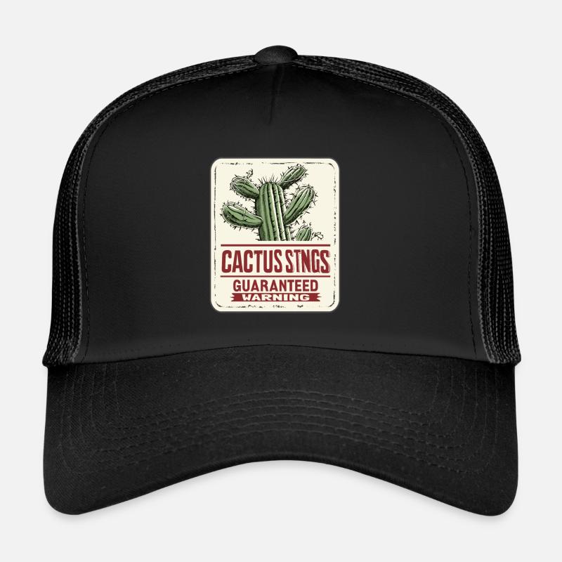 Piqûres de cactus garanties : Attention ! Casquette trucker 